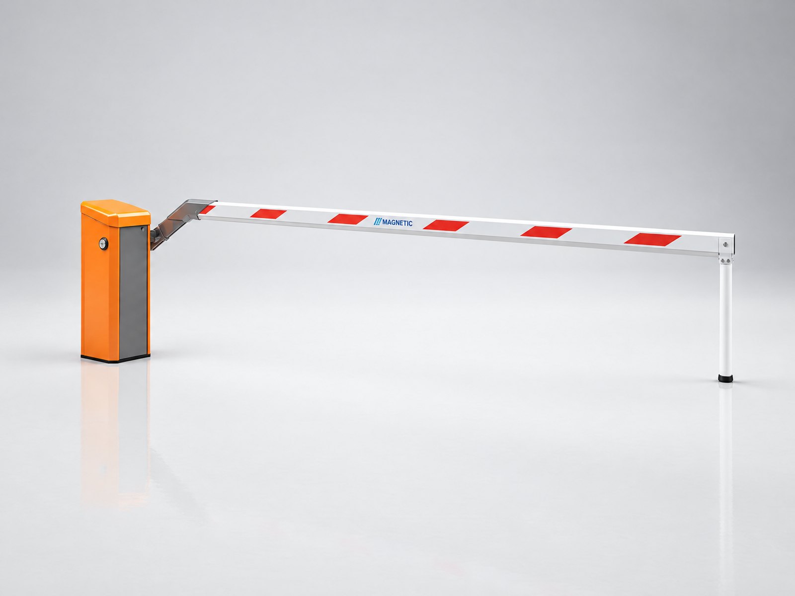 Access Control Lane Magnetic operator and barrier arm