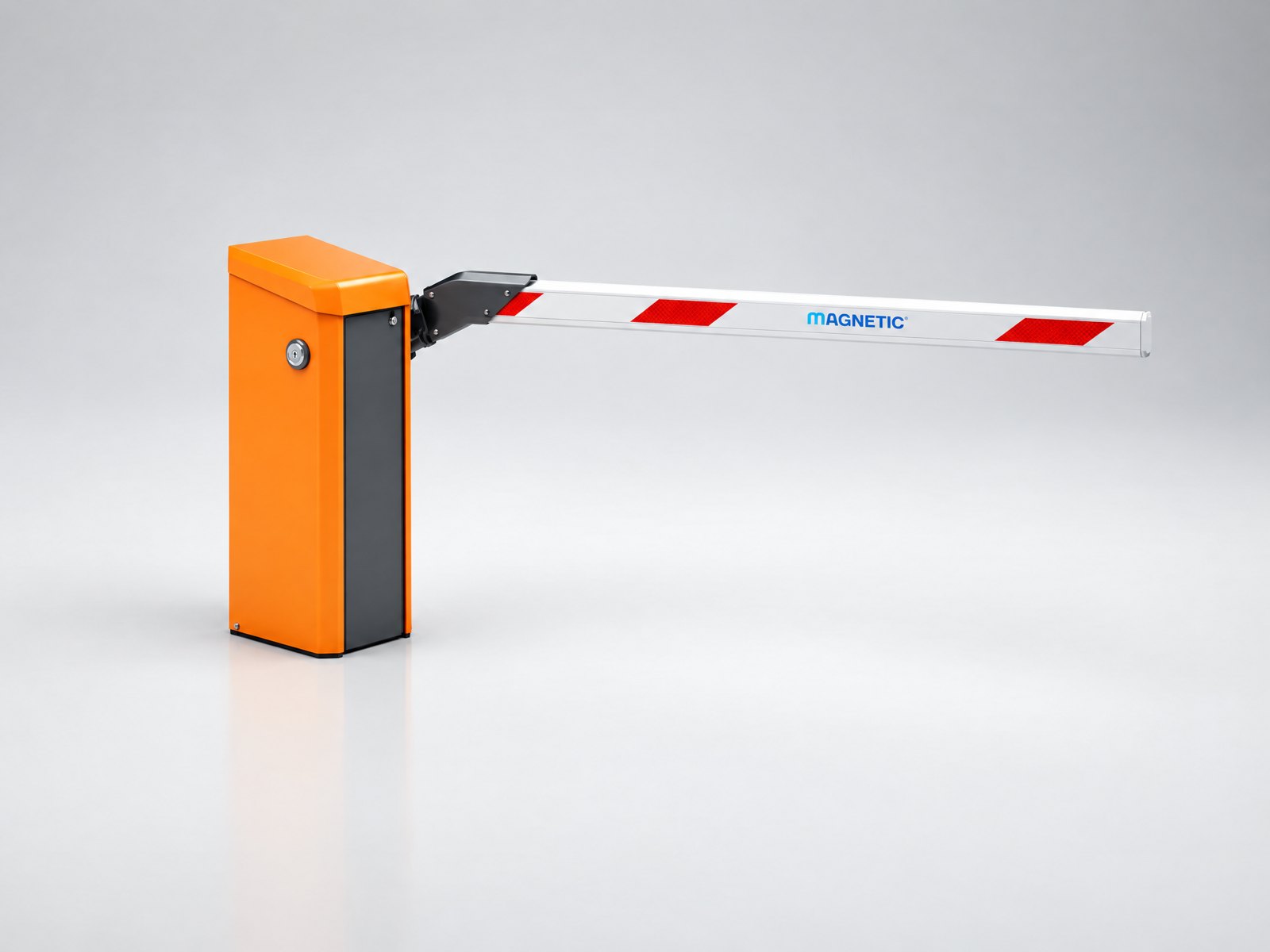 Parking Lot Lane Magnetic operator and barrier arm