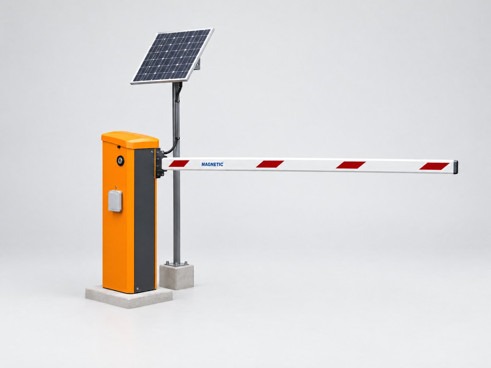 Solar Lane Magnetic operator and barrier arm