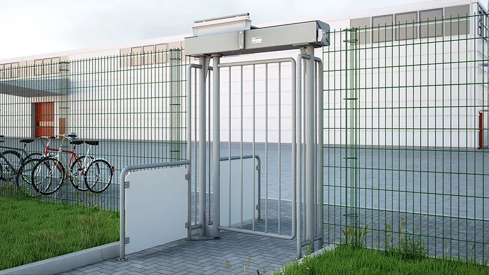Wide Magnetic accessible gate for wheelchairs, bikes and deliveries