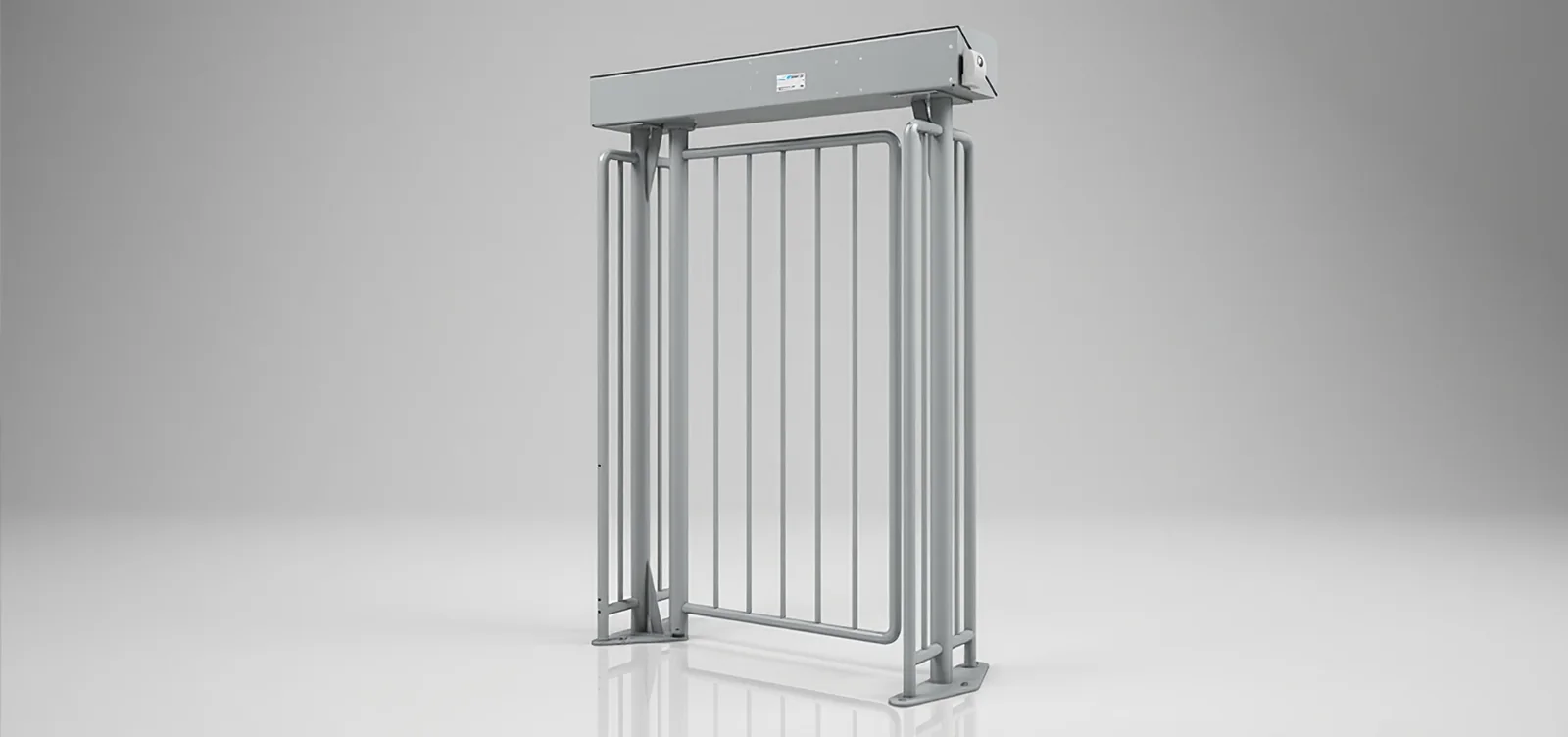 Magnetic MPG full-height swing gate for wheelchairs, bikes and deliveries